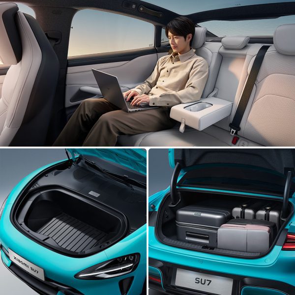 electric car for xiaomi su7 2024 rear wheel drive long range 700km ev sedan high speed 210km-h large notchback smart vehicles
